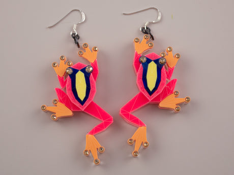 Tree Frog Earrings - Comet