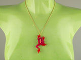 Tree Frog Pendant - Lunar Red