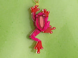 Tree Frog Pendant - Lunar Red