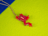 Tree Frog Pendant - Lunar Red