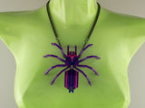 Tarantula Statement Necklace - Nightcrawler