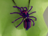 Tarantula Statement Necklace - Nightcrawler