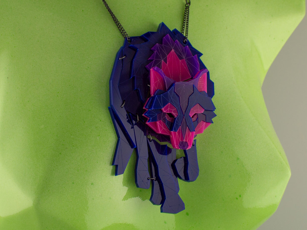 Wolf Necklace - Nightcrawler