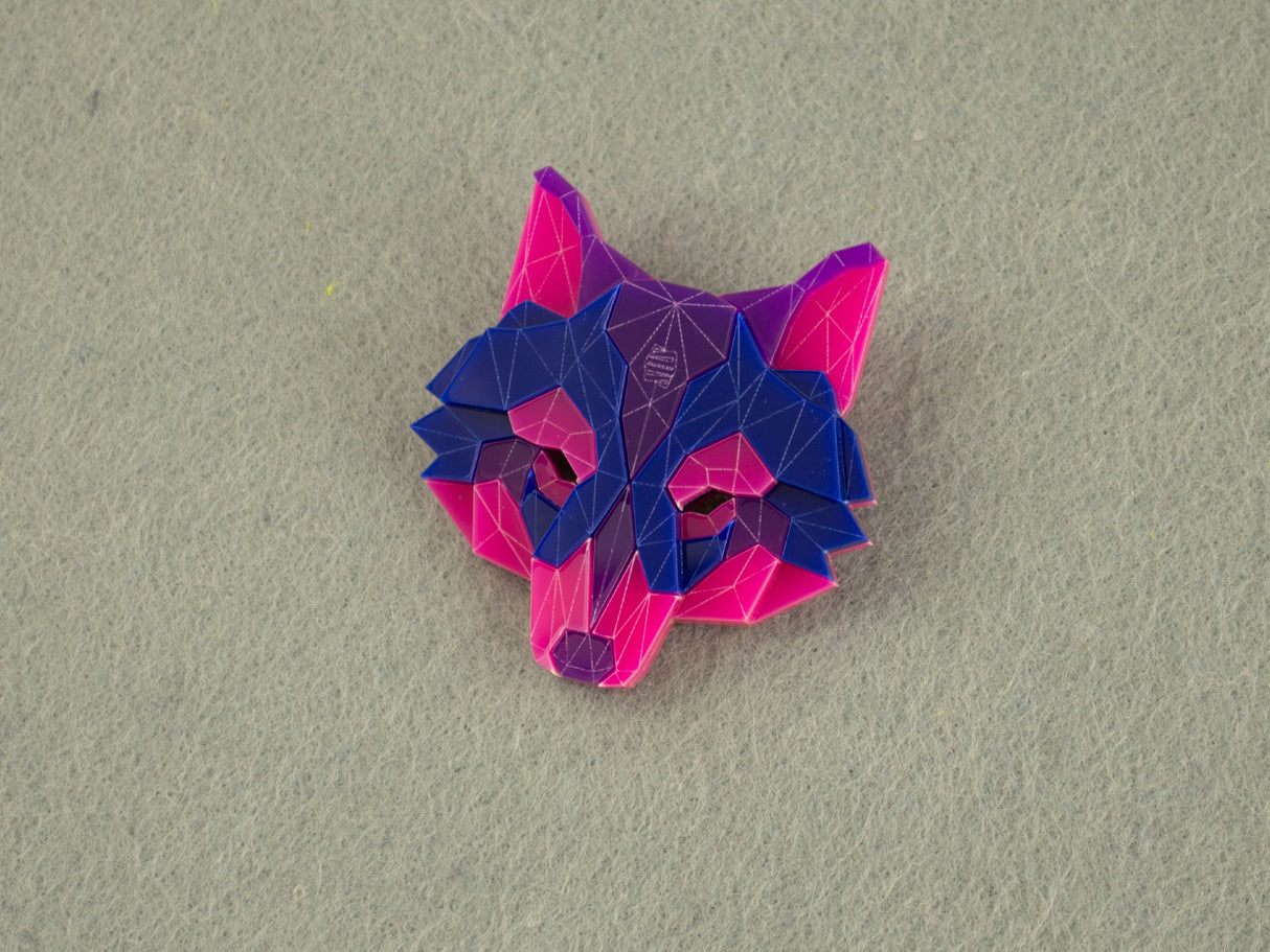 Wolf Head Brooch - Nightcrawler