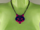 Wolf Head Necklace - Nightcrawler