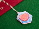 ‘You Are Woven Into My Heart’ Pendant - Sky Blue