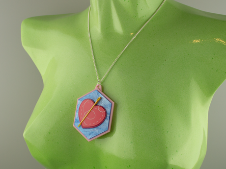 ‘You Are Woven Into My Heart’ Pendant - Sky Blue