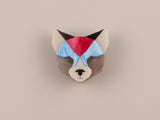 Black Cat Head Brooch - Regency
