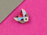 Black Cat Head Brooch - Regency