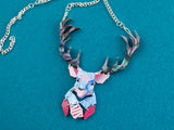 Emperor Stag Necklace - Water Lilies