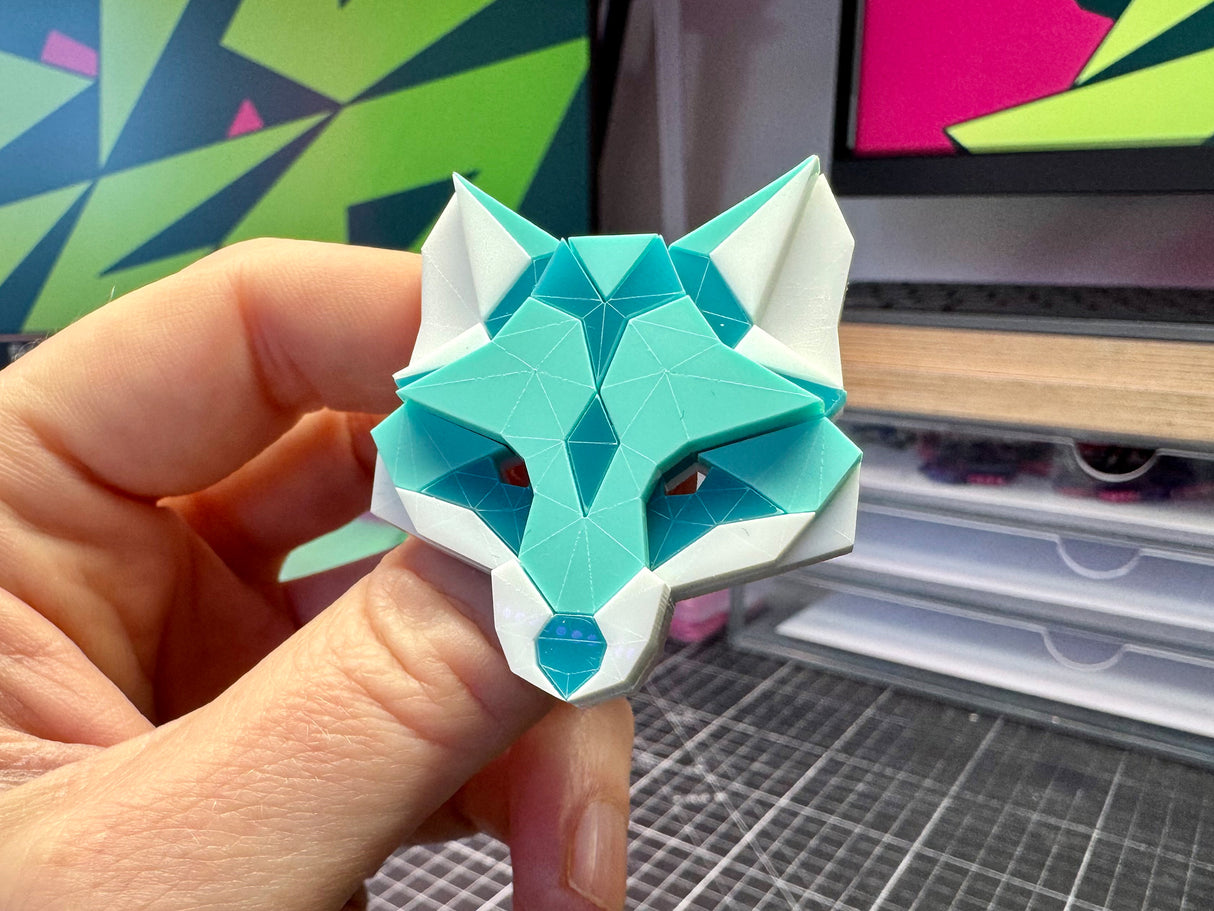 Fox Head Brooch - Marina