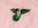 Hummingbird Brooch - King Cobra