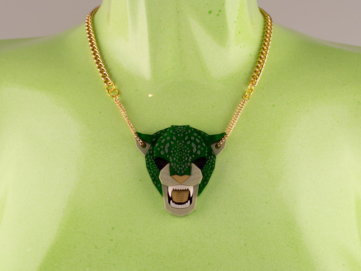Jaguar Head Necklace - King Cobra