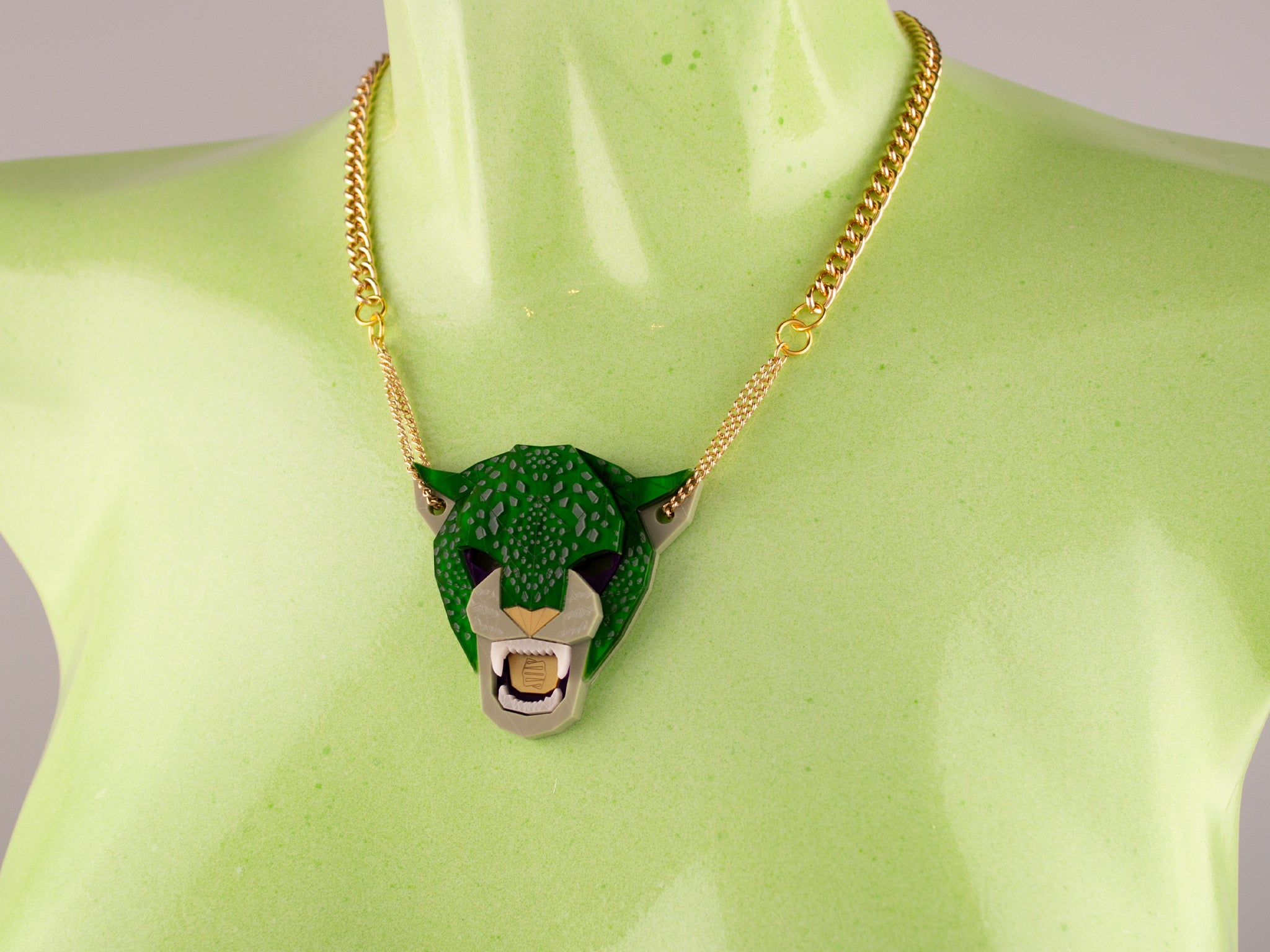 Jaguar head necklace on sale