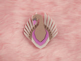 Swan Brooch - Lavender Kiss