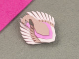 Swan Brooch - Lavender Kiss
