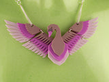 Swan Statement Necklace - Lavender Kiss