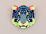 Tiger Head Brooch - Speedway