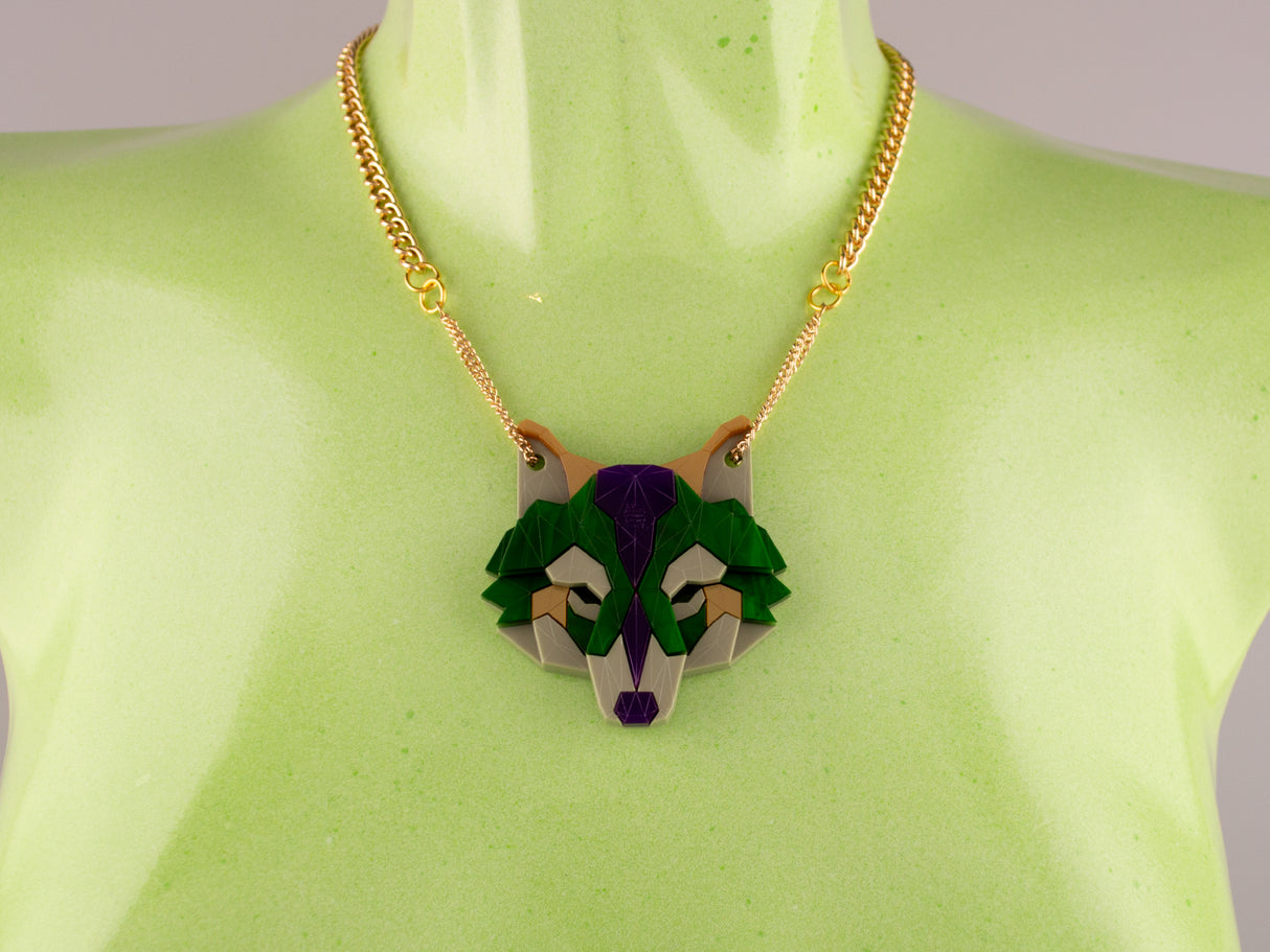 Wolf Head Necklace - King Cobra