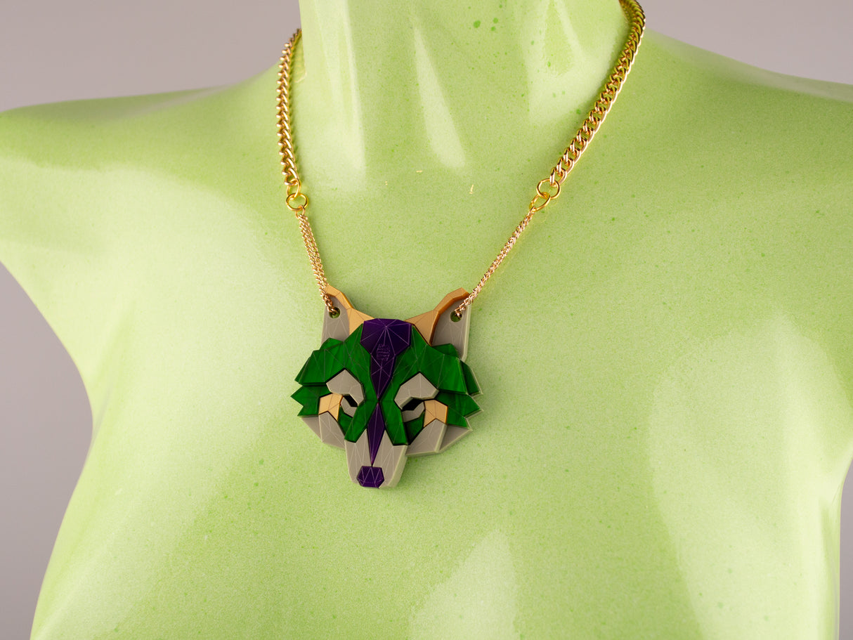 Wolf Head Necklace - King Cobra