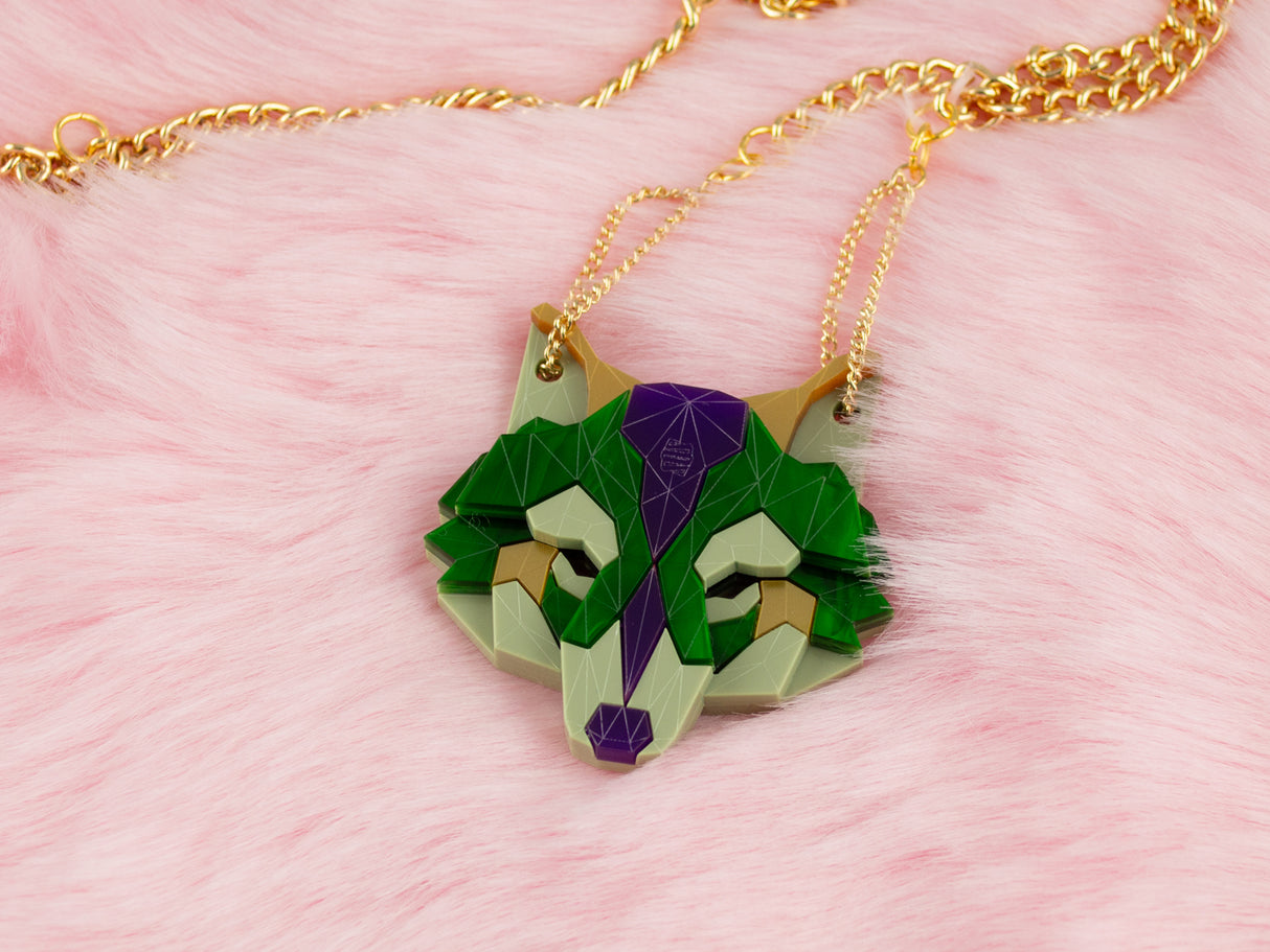 Wolf Head Necklace - King Cobra