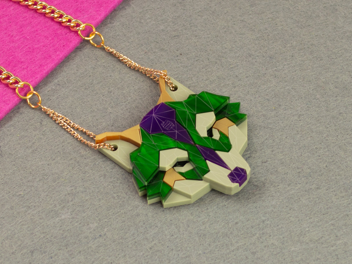 Wolf Head Necklace - King Cobra