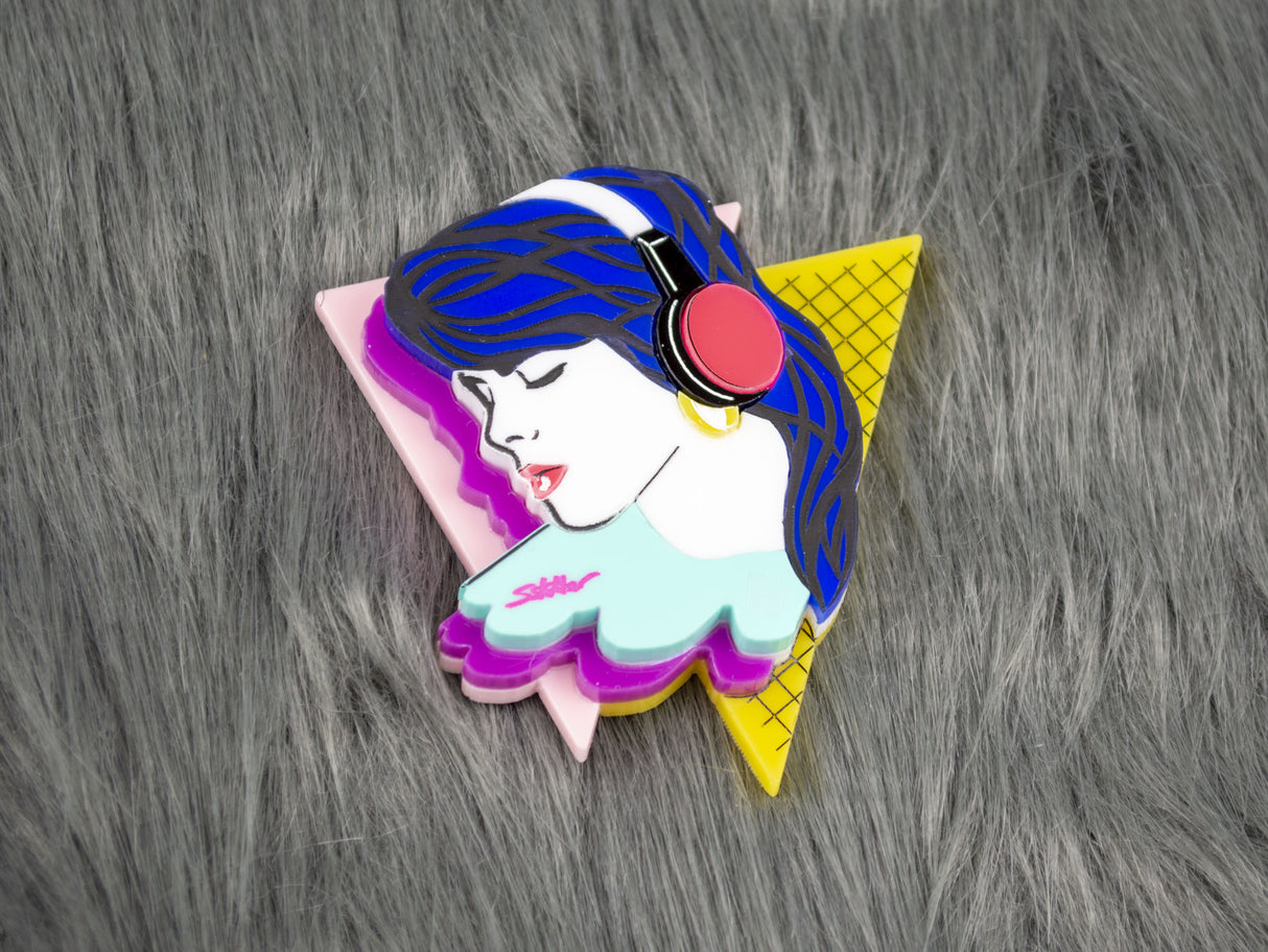 Tell It To My Heart Mini Brooch - Reflex